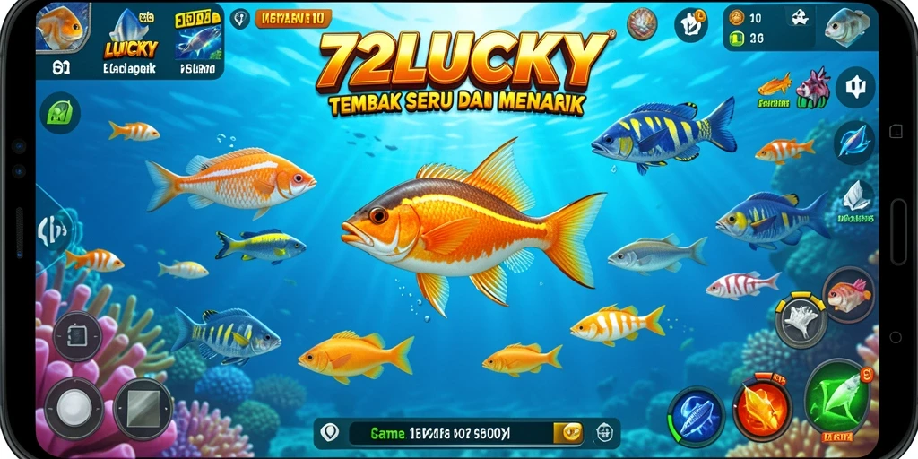 Tampilan menarik gameplay Tembak Ikan di 72LUCKY.