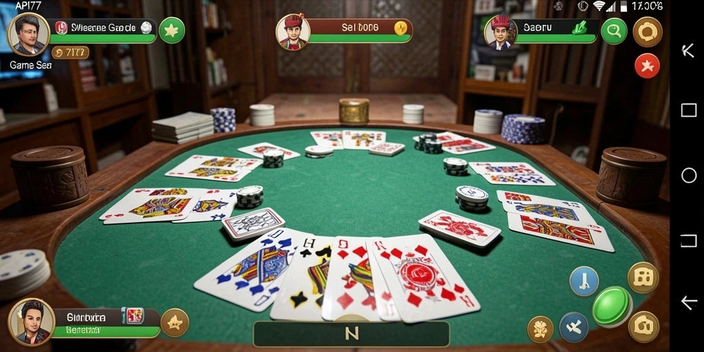 Tampilan gameplay Gaple yang menarik dan interaktif di API77.