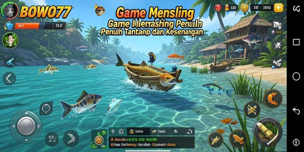 Tampilan gameplay yang mendebarkan dan menantang dalam BOWO77.