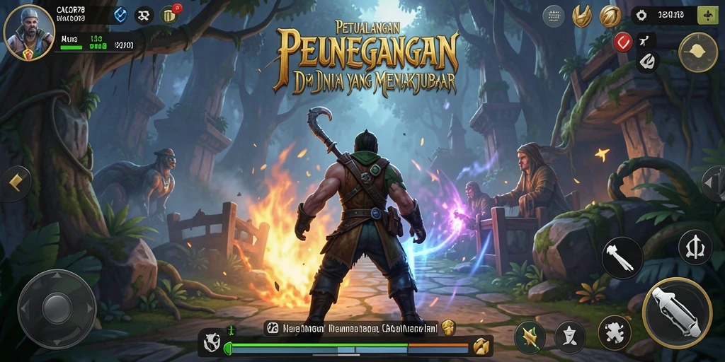 Tangkapan layar dari gameplay CACOR78 yang menampilkan aksi petualangan yang intens.