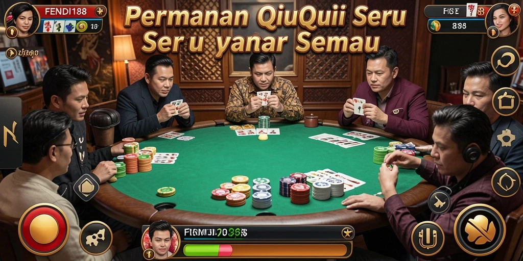 Screenshot gameplay FENDI188 menampilkan aksi seru QiuQiu.