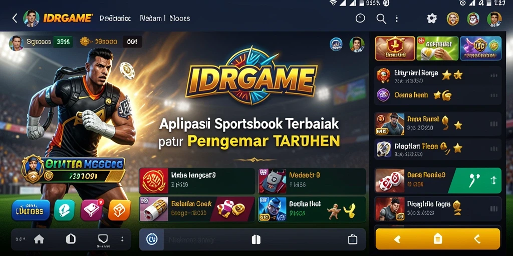 Tampilan gameplay Sportsbook IDRGAME yang menarik dan interaktif.