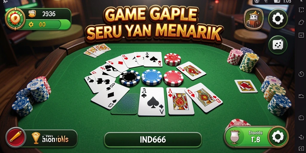Screenshot menunjukkan gameplay seru dalam IND666