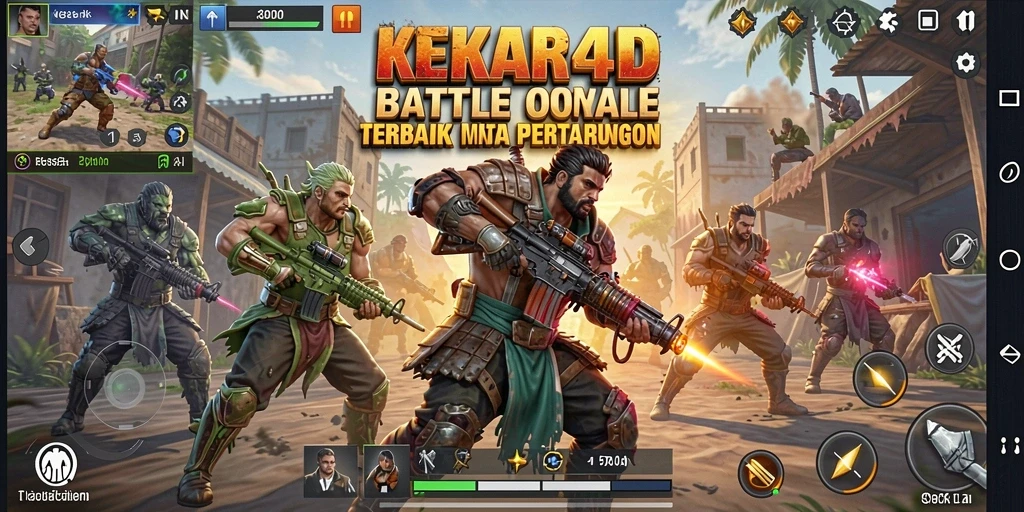 Gameplay seru dari KEKAR4D dalam mode Battle Royale.