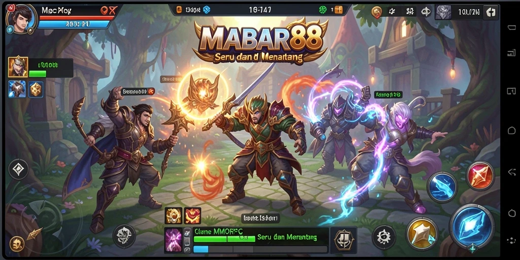 Gameplay MABAR88 yang seru dan menegangkan dalam petualangan MMORPG.