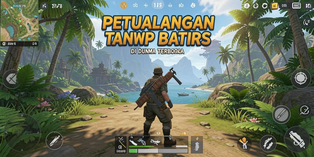 Screenshot gameplay ORA78 menampilkan keindahan dunia terbuka.