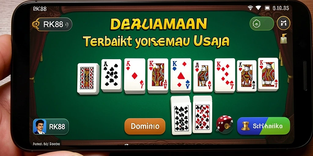 Tampilan gameplay RK88 yang mengasyikkan dalam permainan Domino.