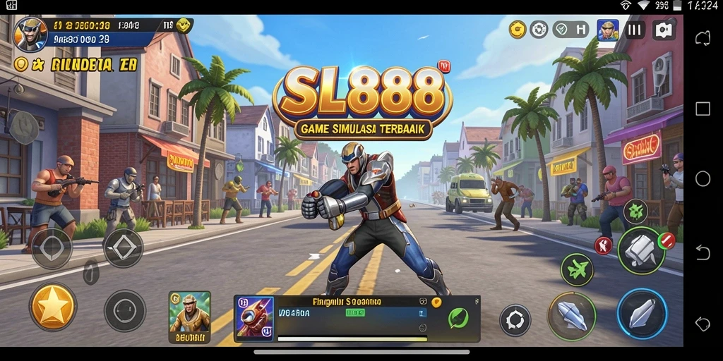 Tampilan gameplay SL888 dengan grafis realistis dan kontrol intuitif.