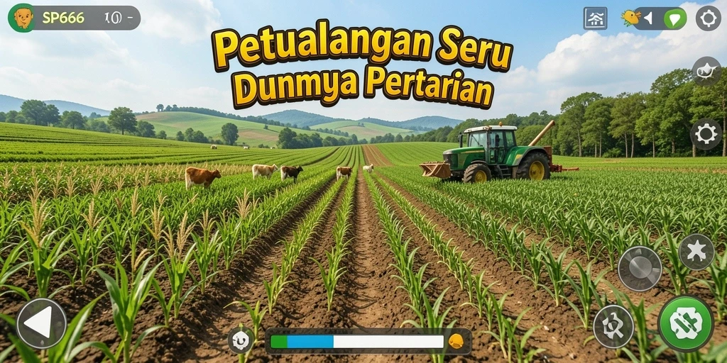 Tampilan gameplay SP666 yang seru dan menarik dalam dunia pertanian.