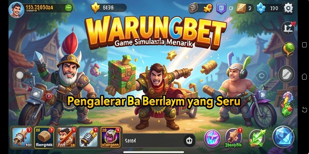 Screenshot gameplay <strong>WARUNGBET</strong> menampilkan aksi mengelola bisnis.