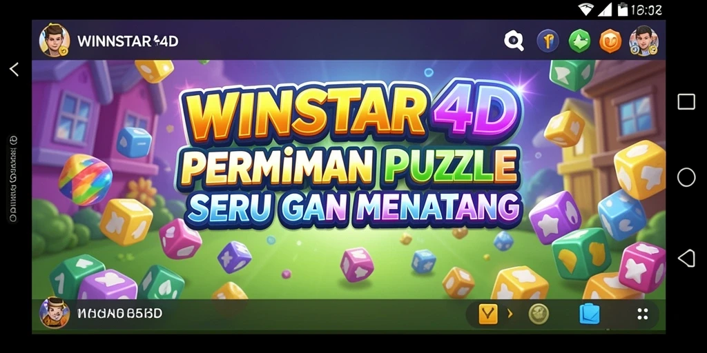 Screenshot gameplay <strong>WINSTAR4D</strong> menunjukkan tantangan puzzle yang menarik dan interaktif.